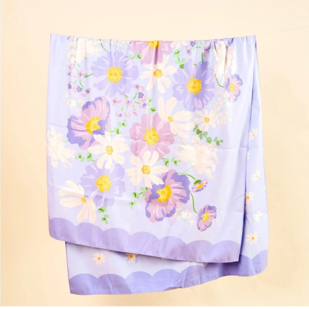 New The Darling Effect Bouquet Beauly Purple XL Quick Dry Beach Towel 2 Sided